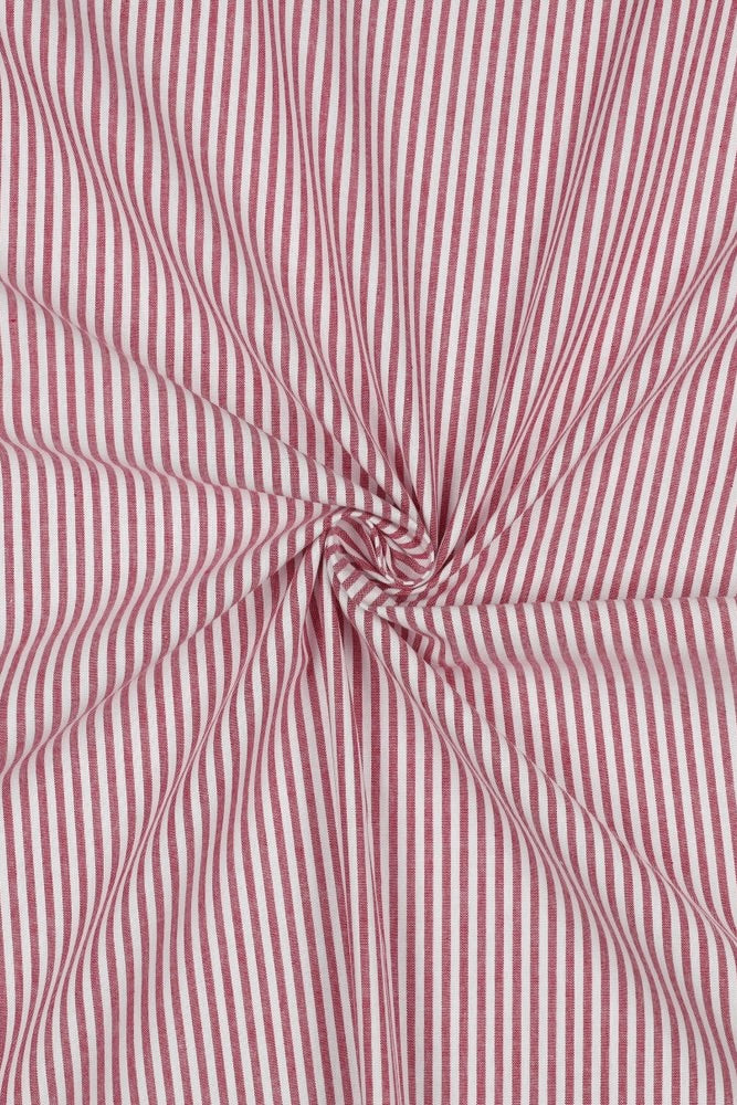 Berry Fine Yarn Dyed Cotton Stripe