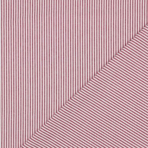 Berry Fine Yarn Dyed Cotton Stripe