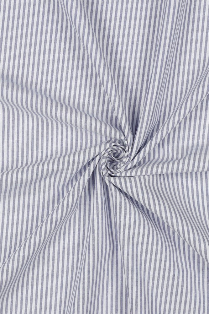 Lavender Fine Yarn Dyed Cotton Stripe