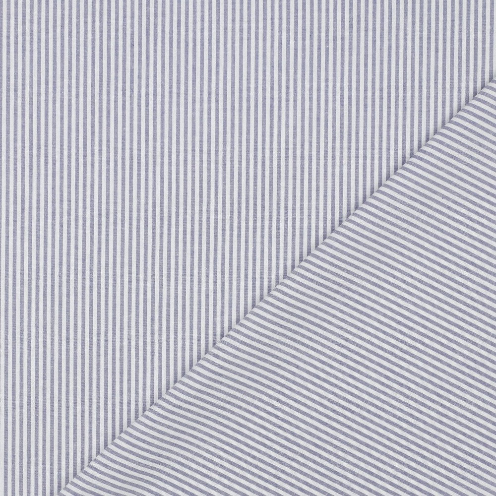 Lavender Fine Yarn Dyed Cotton Stripe