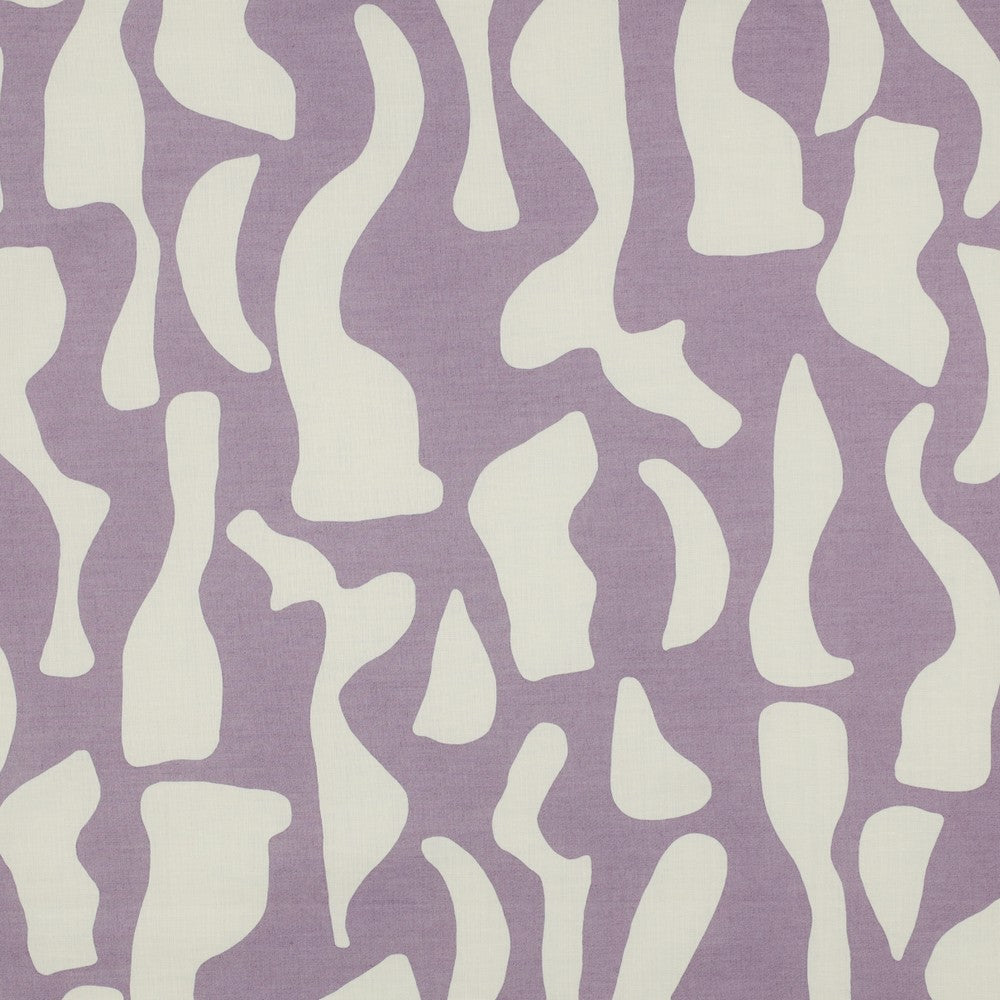 Lilac & White Cotton Voile