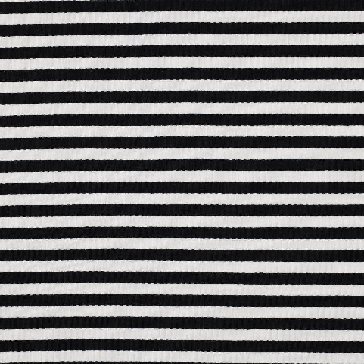 Black & White Striped Cotton Jersey