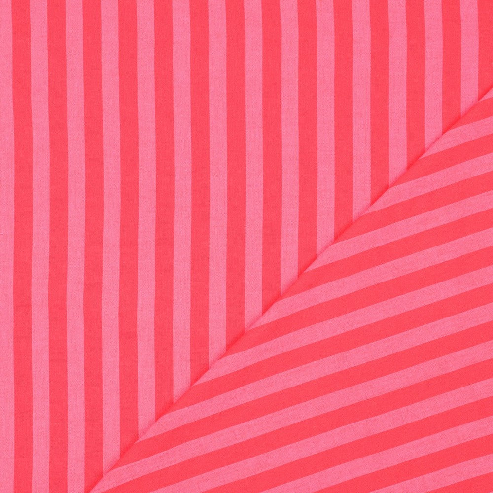 Pink Yarn Dyed Cotton Stripe