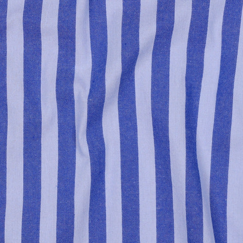 Blue Yarn Dyed Cotton Stripe