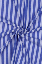 Blue Yarn Dyed Cotton Stripe