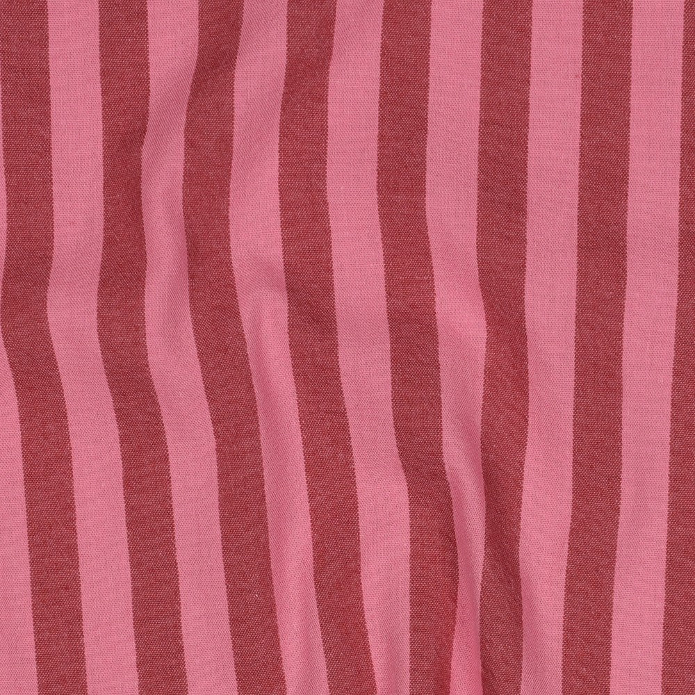 Pink & Mauve Yarn Dyed Cotton Stripe
