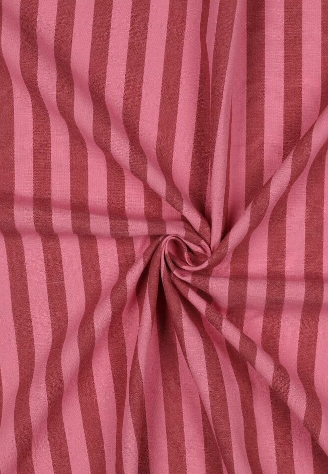 Pink & Mauve Yarn Dyed Cotton Stripe