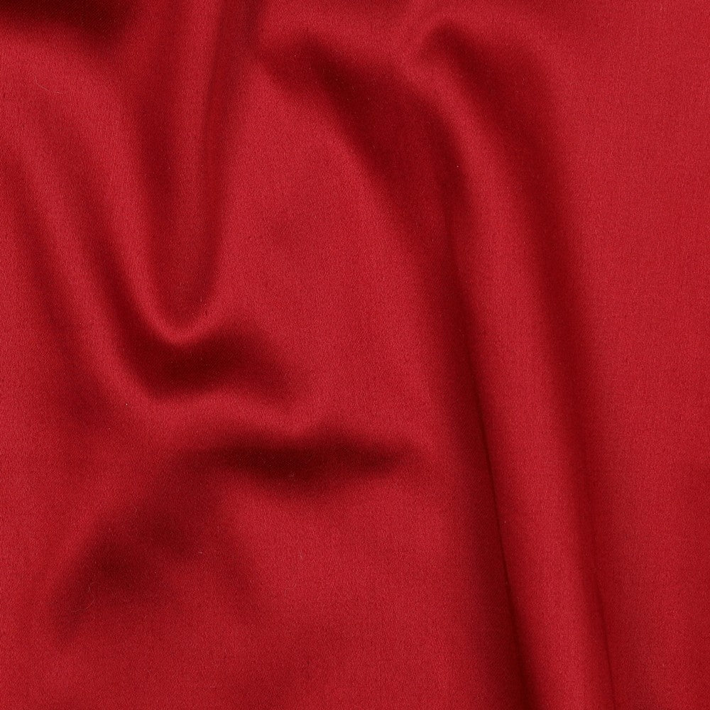 Cotton Satin | Dark Red