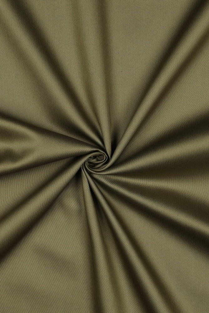 Cotton Satin | Moss Green