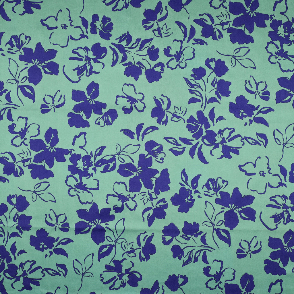 Cotton Satin | Sage Flowers