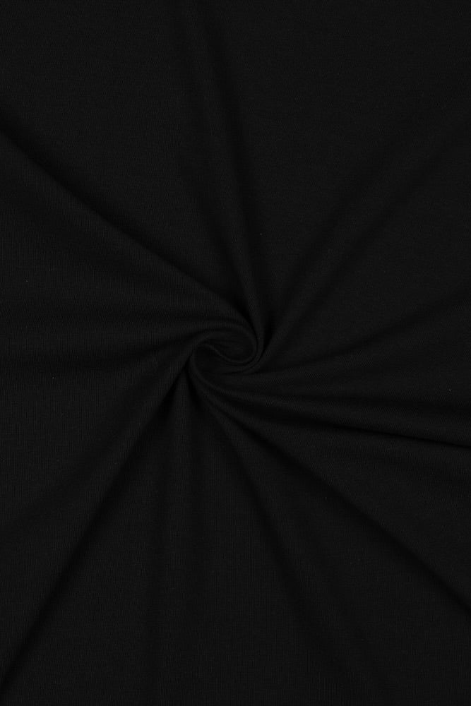 Black Organic Cotton Jersey