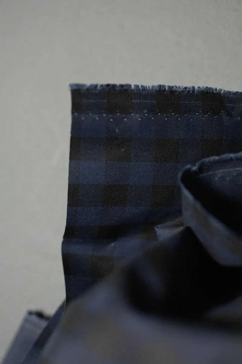 Deep Ocean Gingham Oilskin by Merchant & Mills