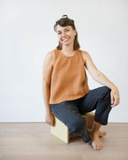 Peplum Split Tank