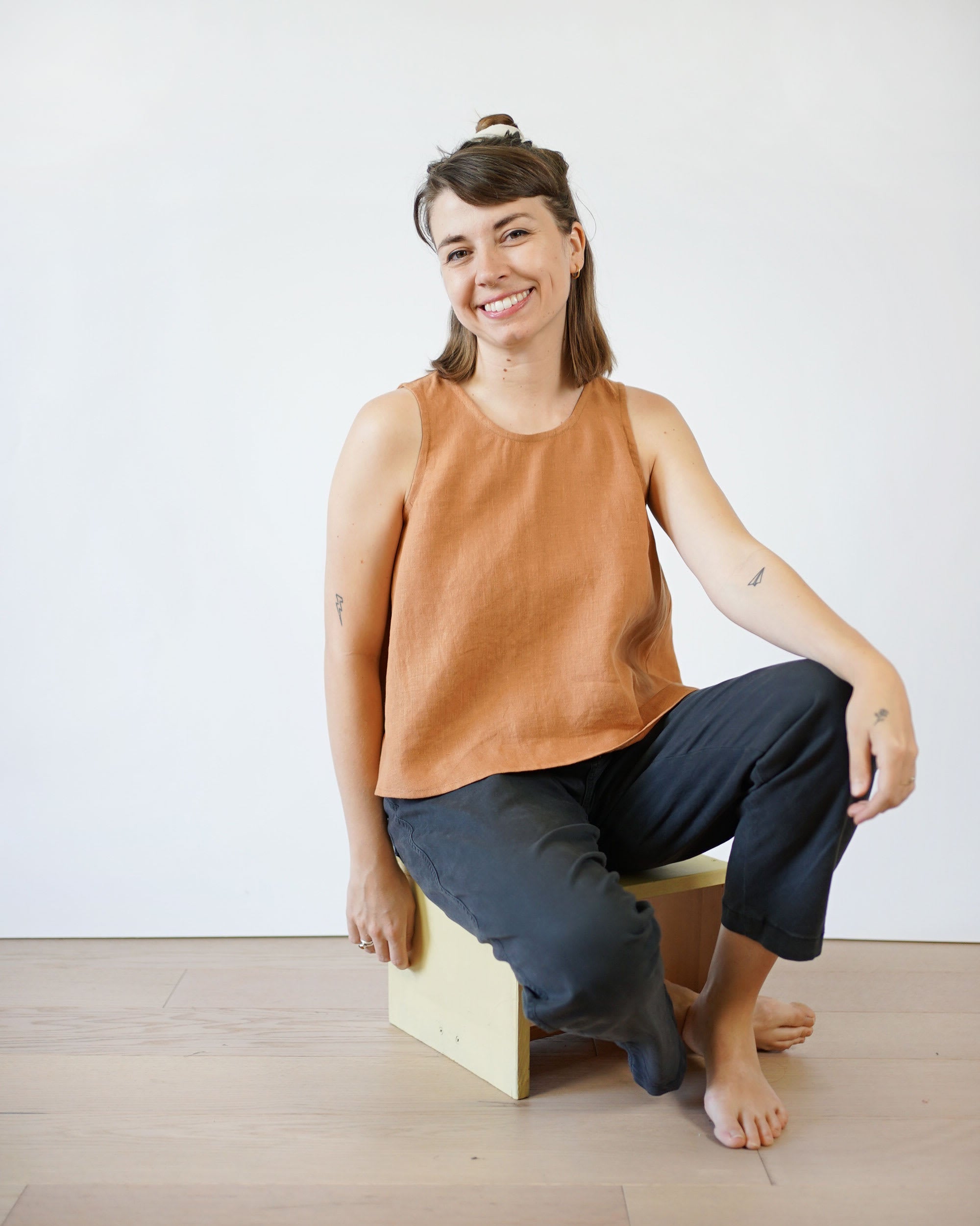 Peplum Split Tank