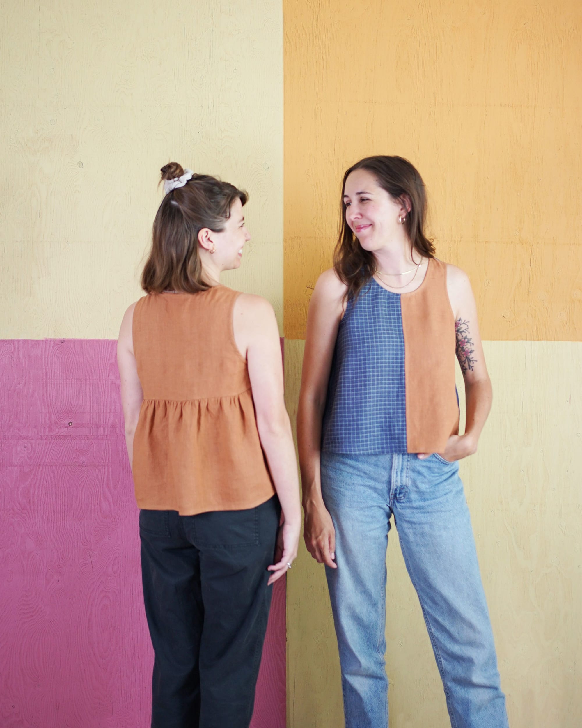 Peplum Split Tank