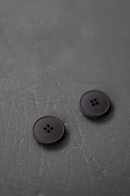Black Hemp Button | 15mm