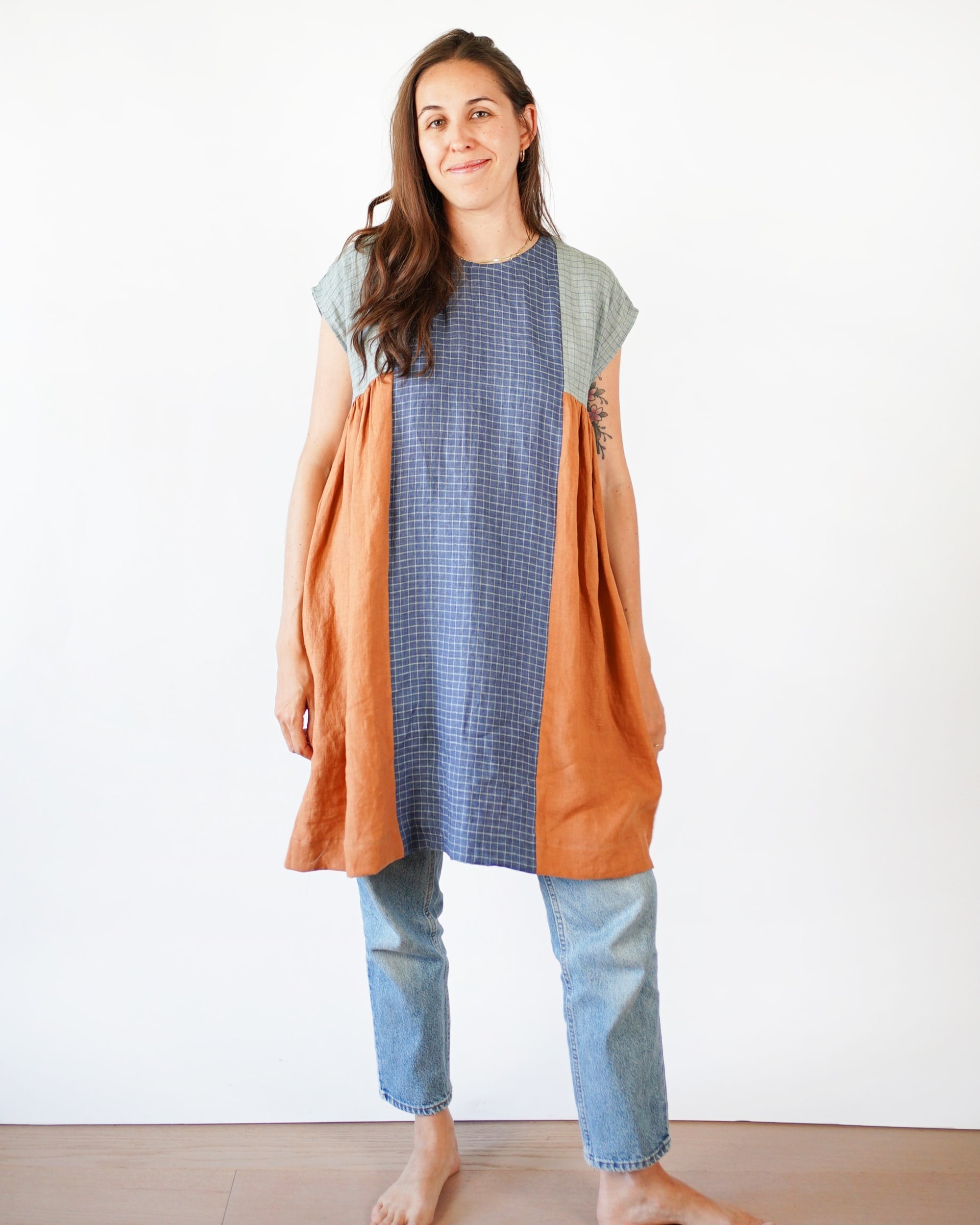 Collage Gather Dress