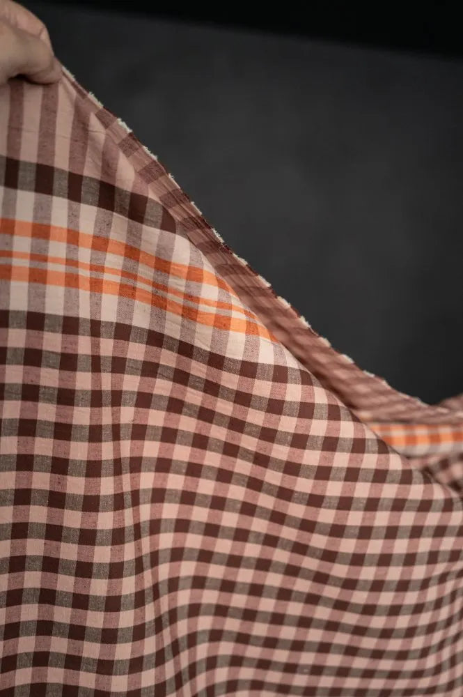 Flavour Notes Organic Cotton/Linen Check