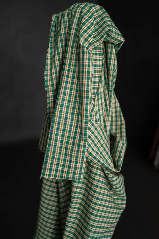 Herby Hopper Organic Cotton/Linen Check