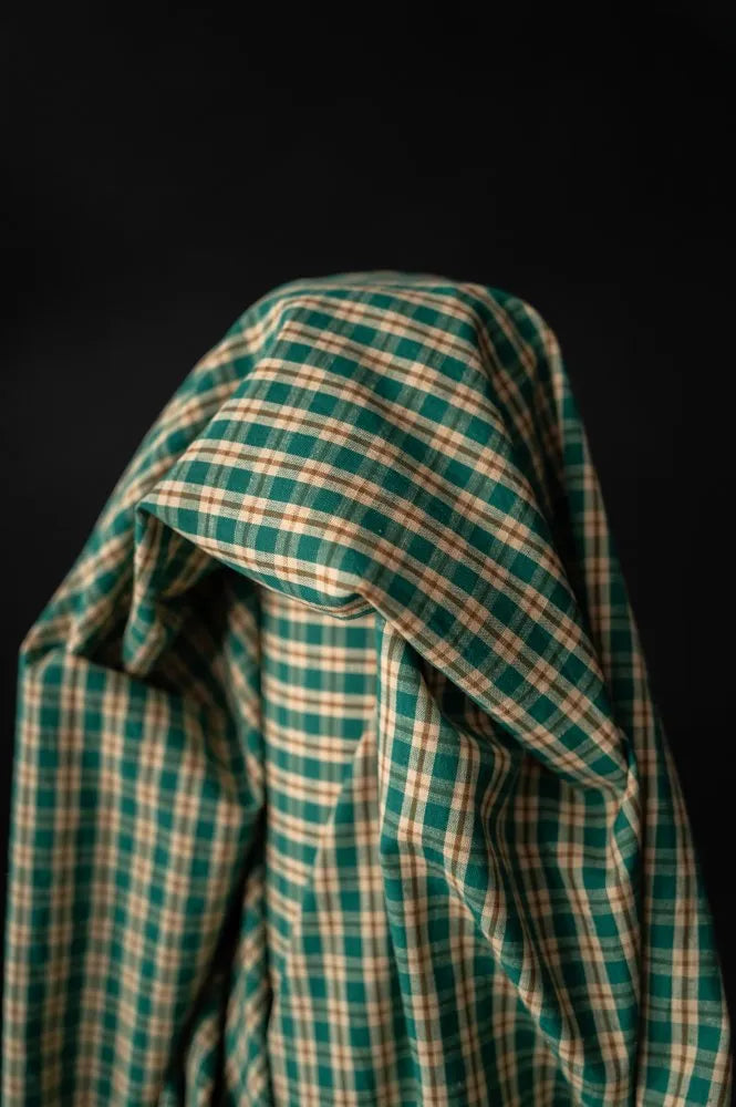 Herby Hopper Organic Cotton/Linen Check