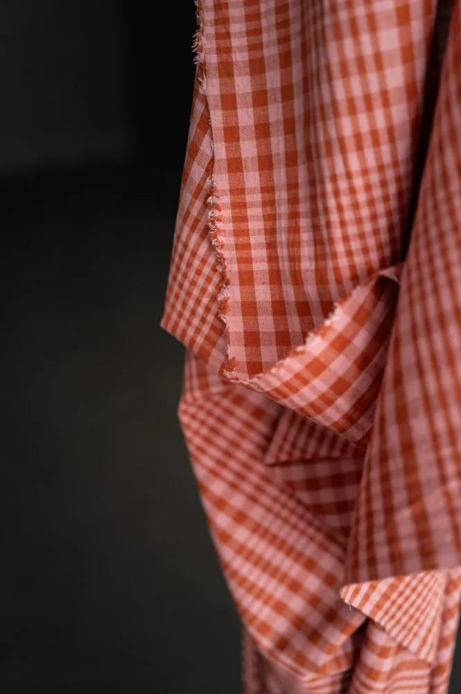 Sorbet Melt Organic Cotton/Linen Check