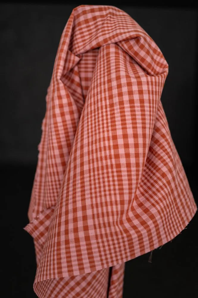 Sorbet Melt Organic Cotton/Linen Check