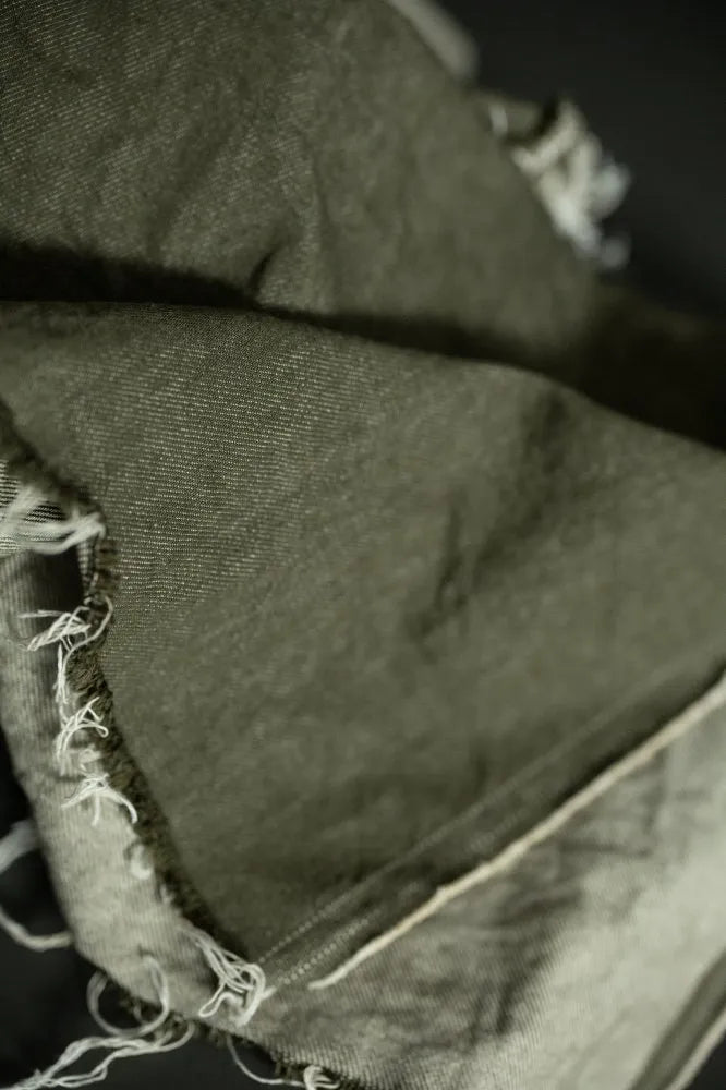 10oz Military Green Organic Cotton Denim