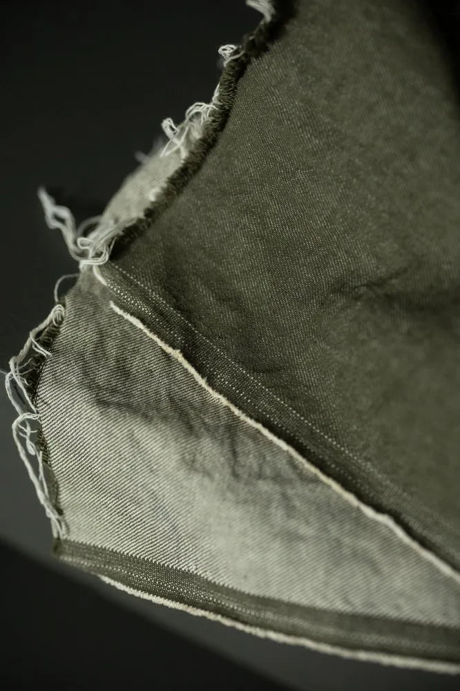 10oz Military Green Organic Cotton Denim