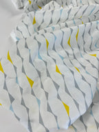 Retro Geo Crinkle Cotton