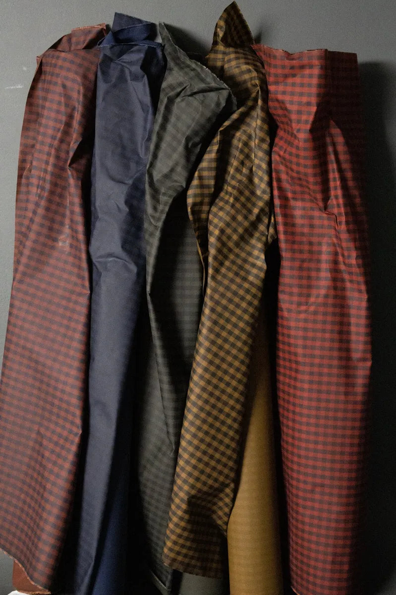 Deep Ocean Gingham Oilskin by Merchant & Mills