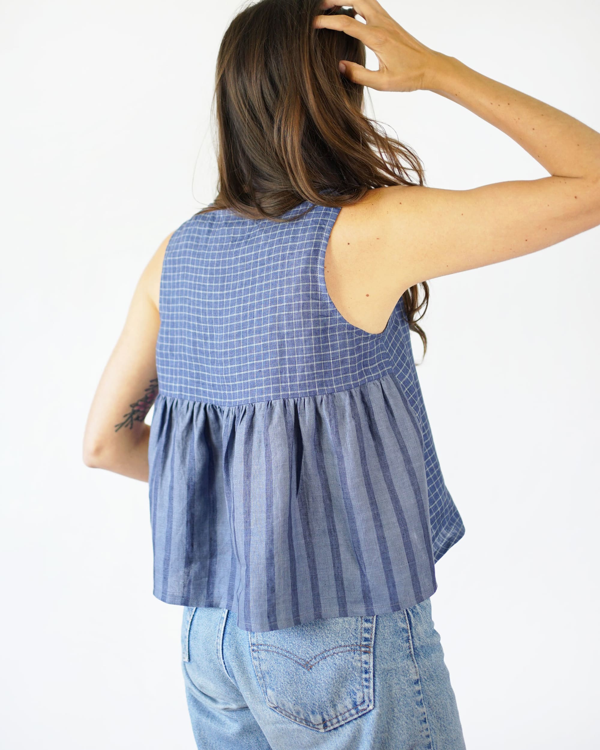 Peplum Split Tank