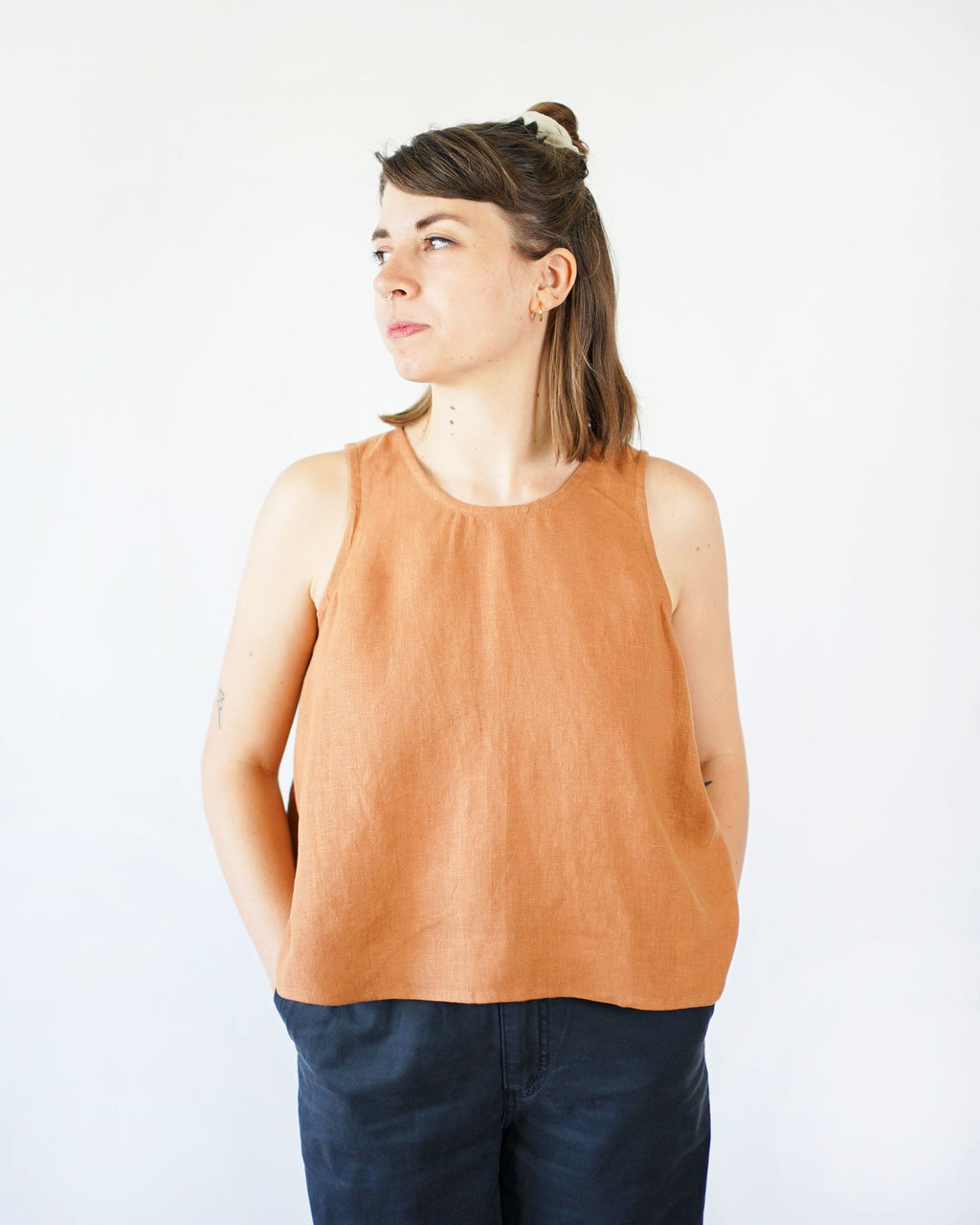 Peplum Split Tank