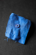 Cobalt Cotton Button | 15mm