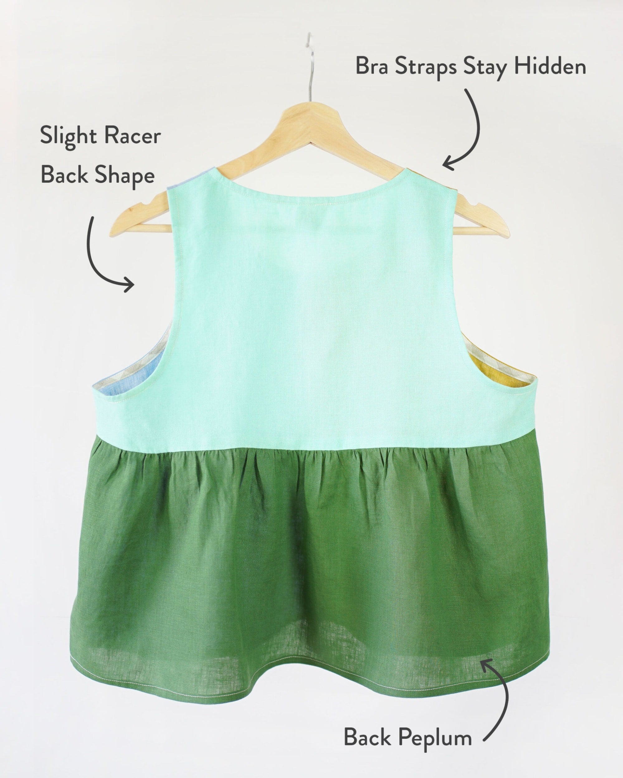 Peplum Split Tank