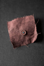 Oxblood Cotton Button | 15mm