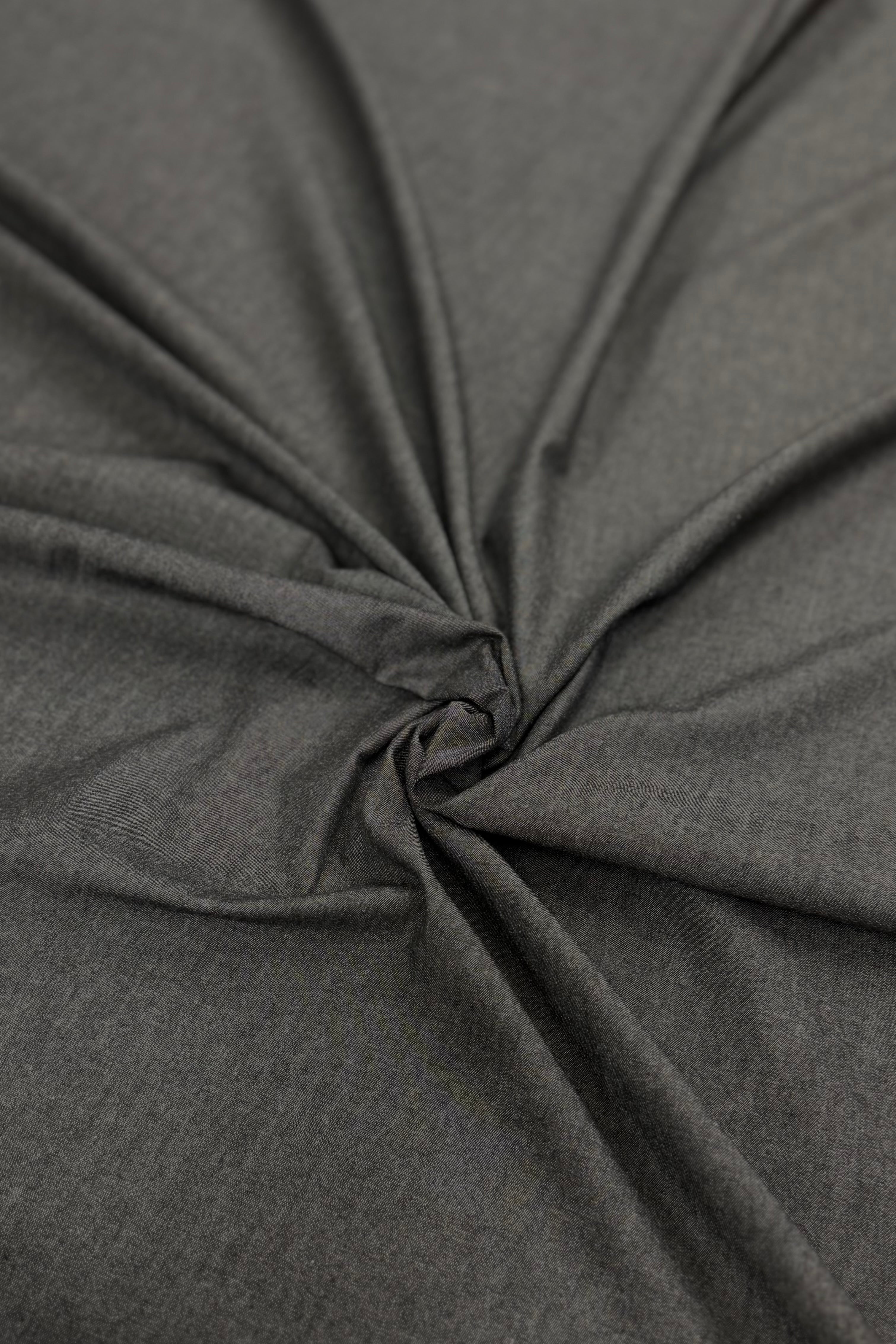 Black 4oz Washed Denim Chambray