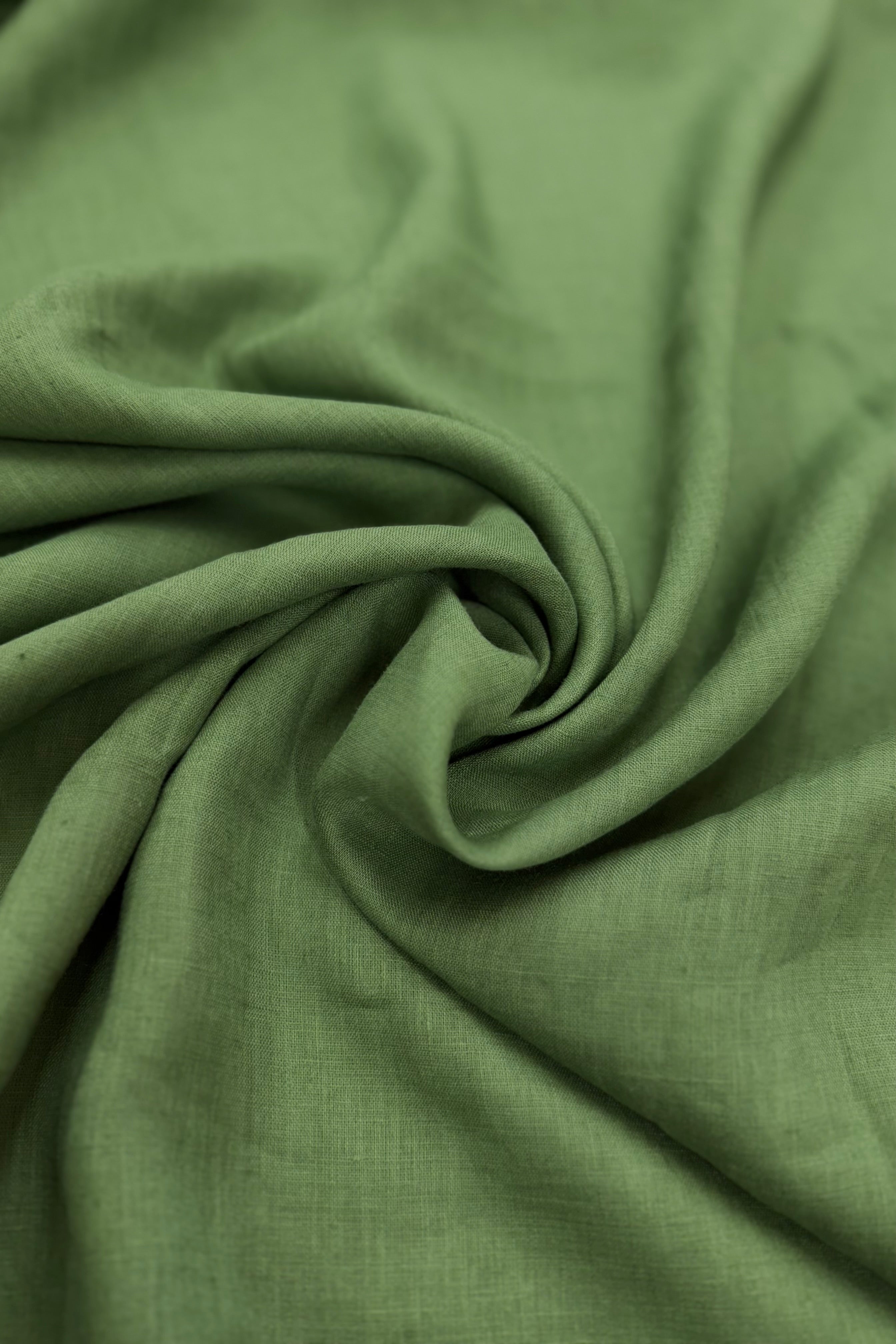 Forage Green European Laundered Linen
