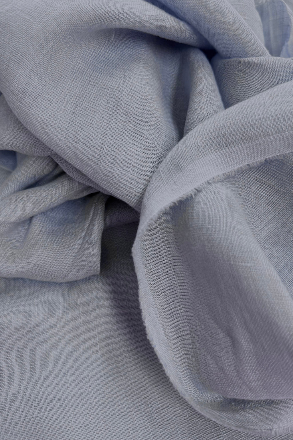 Cloudy Blue Lightweight European Laundered Linen