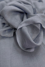 Cloudy Blue Lightweight European Laundered Linen