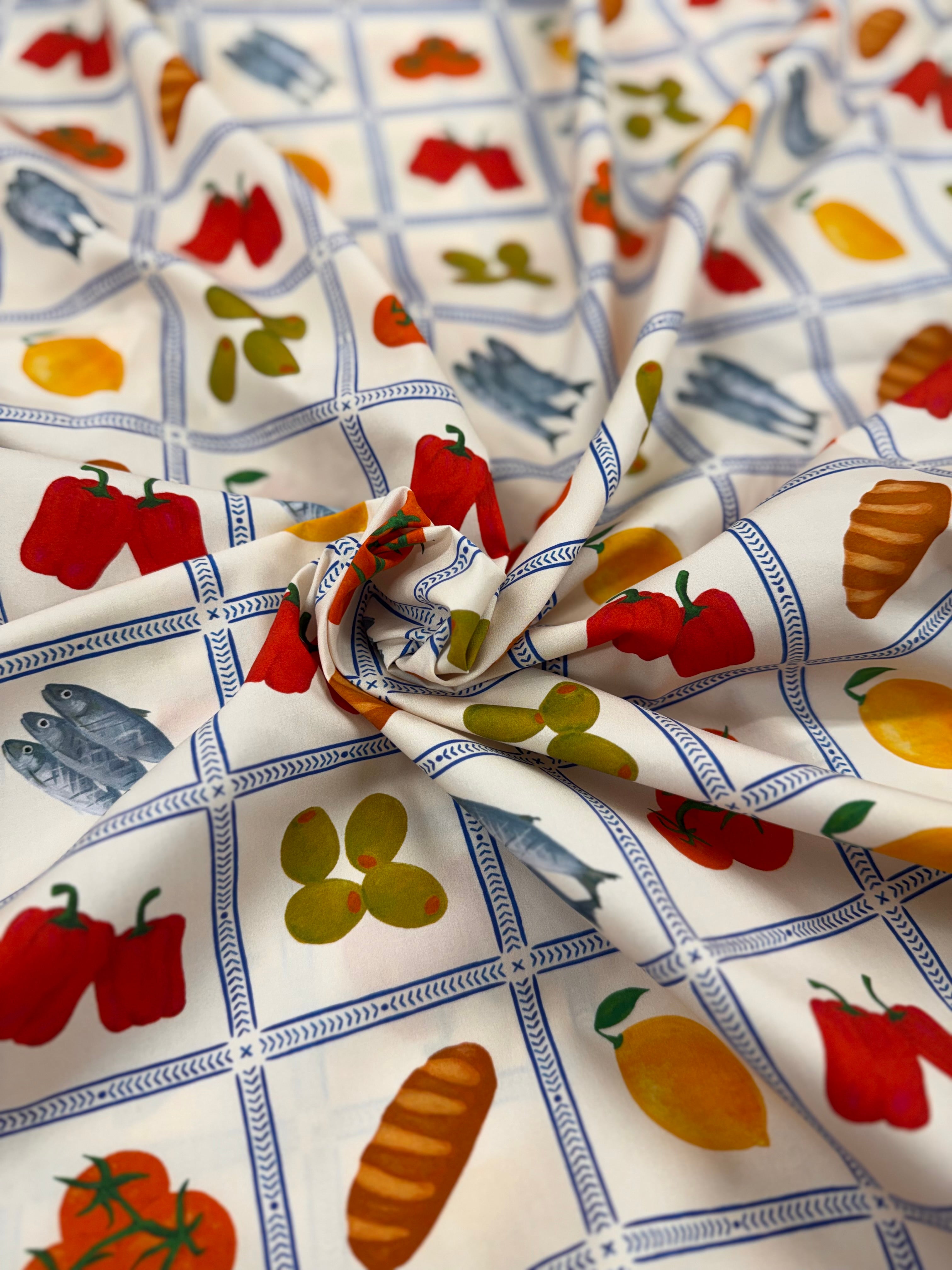 Blue Banquet Cotton Poplin