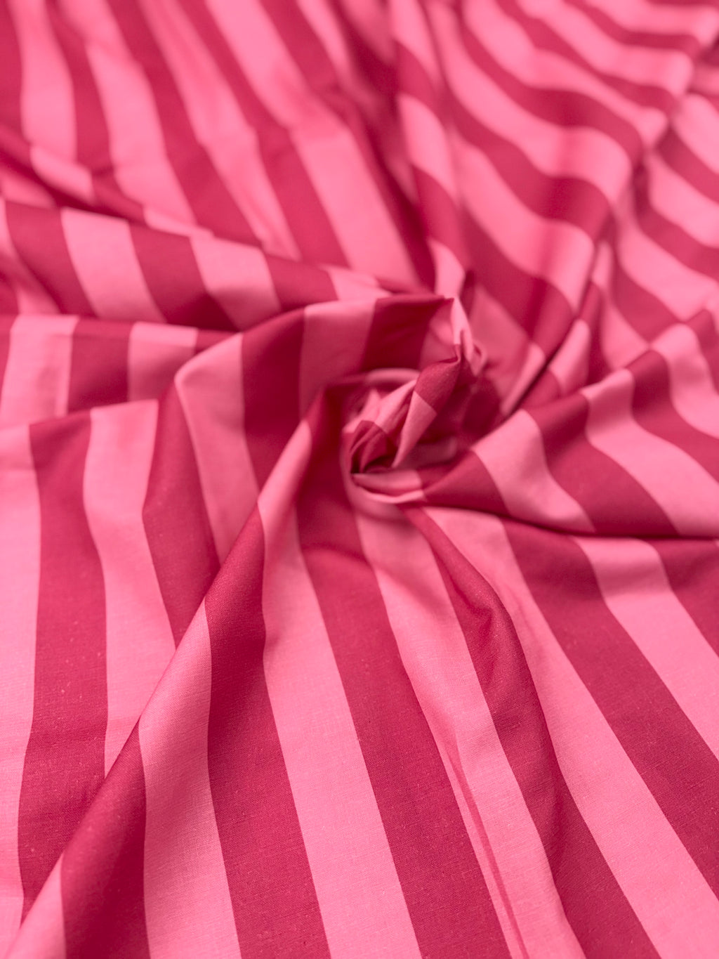 Melon Bold Stripe Cotton/Linen