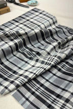 Black Plaid Japanese Cotton Twill
