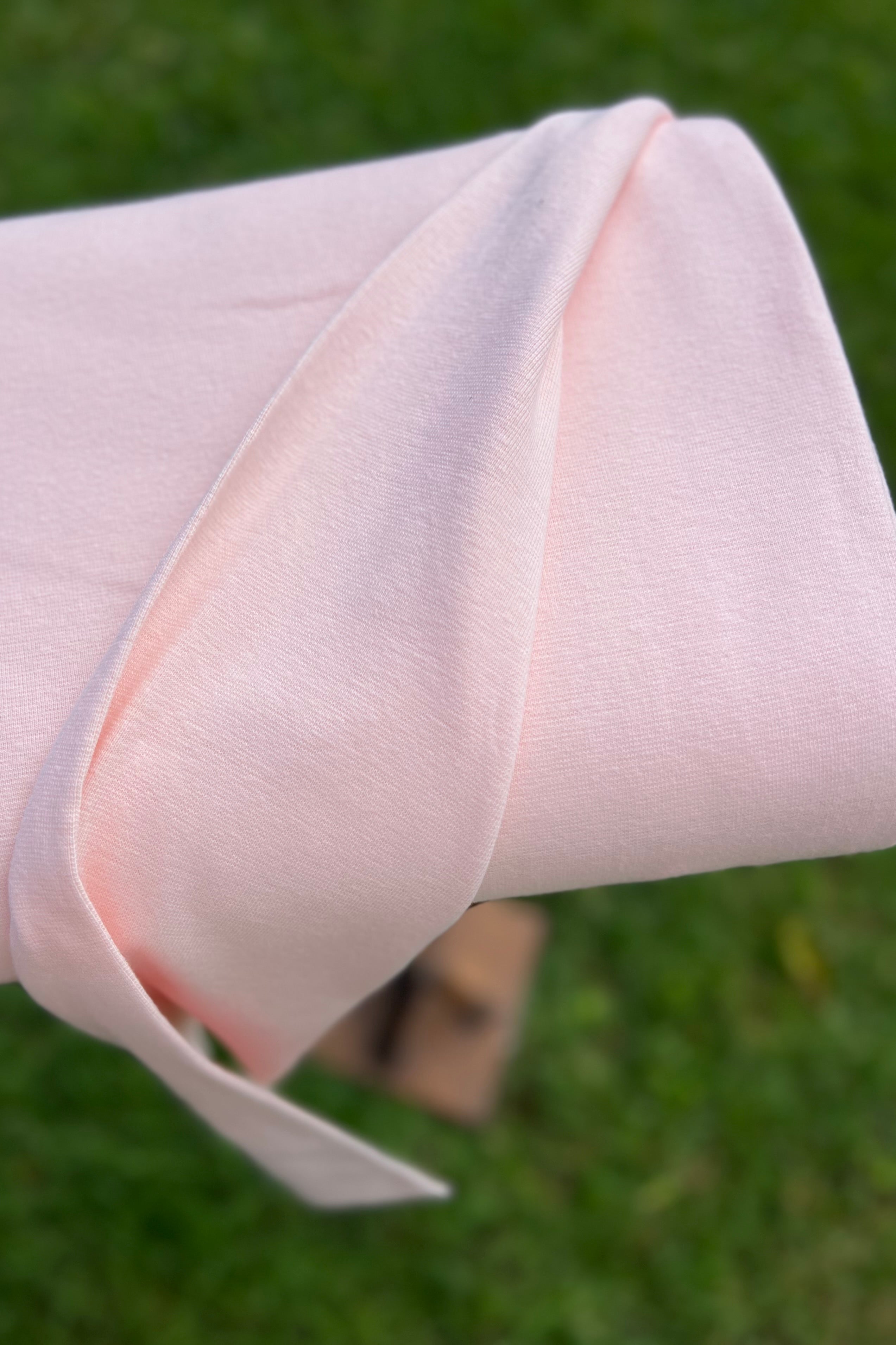 Soft Pink Organic Cotton Rib