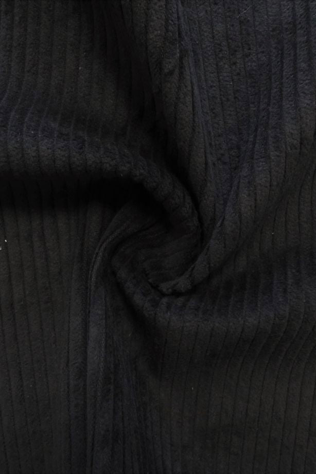 Black Jumbo Cotton Corduroy