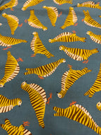 Concrete Jungle Dusty Blue Cotton/Linen