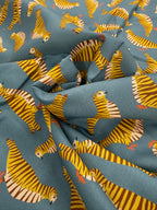 Concrete Jungle Dusty Blue Cotton/Linen