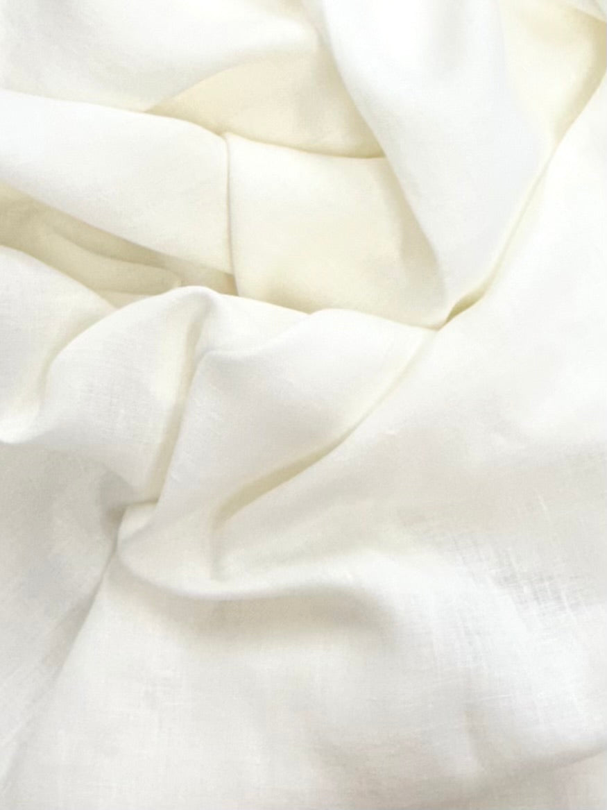 European Washed Linen | White