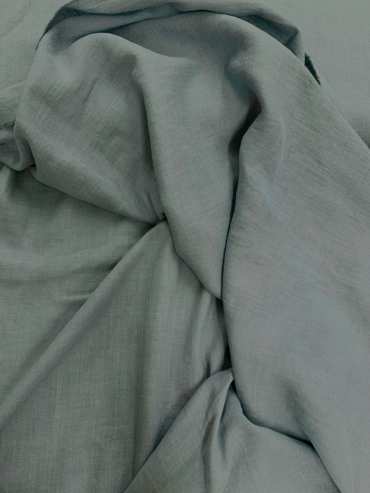 European Washed Linen | Misty Blue