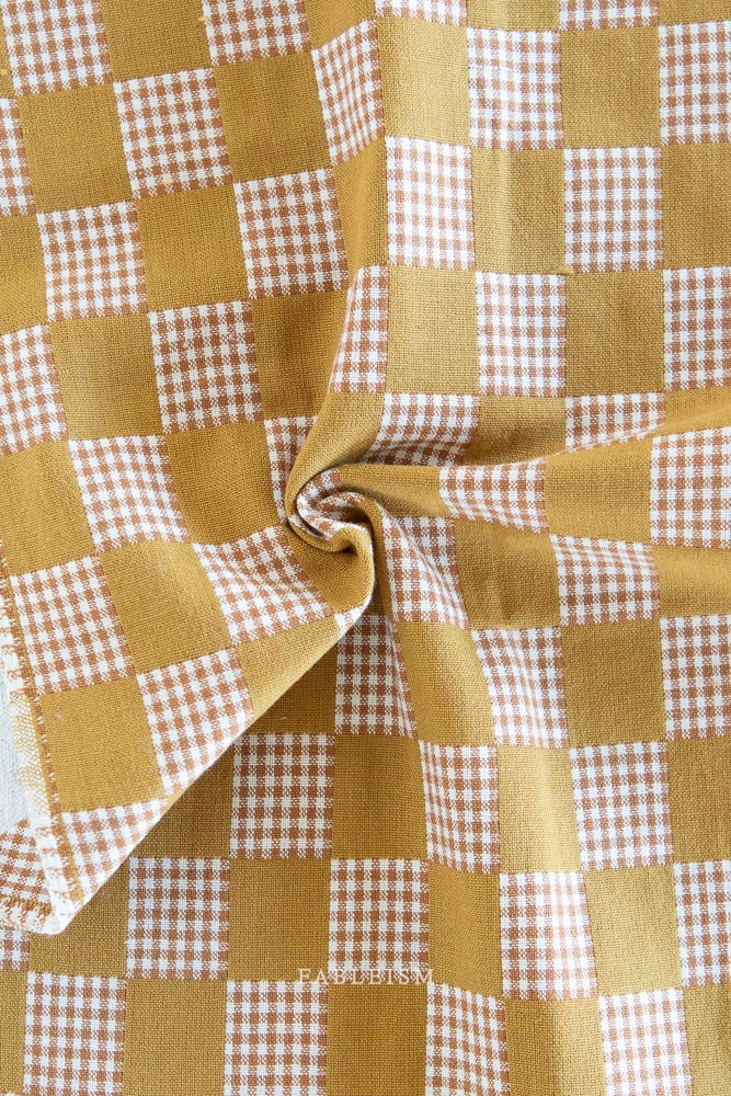 Olive Checkmate Double Cloth
