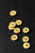 Citrus Yellow Cotton Button | 15mm